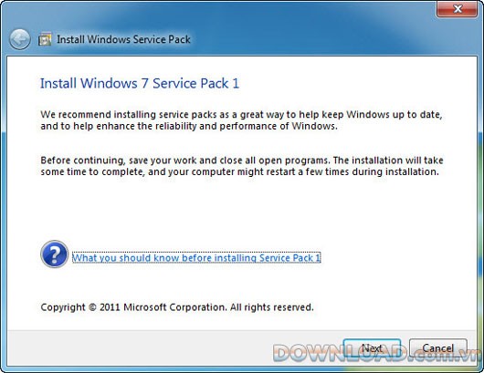 Windows 7 Service Pack 1