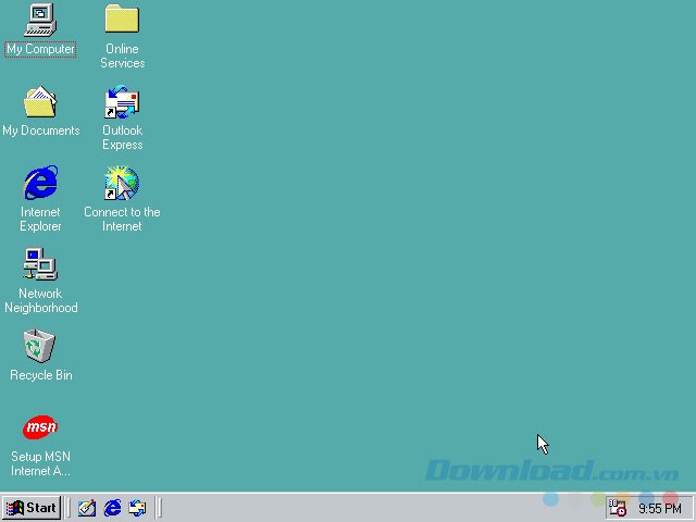 Giao diện Win 98