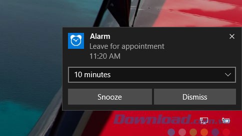 Hiển thị thông báo khi máy đang khóa