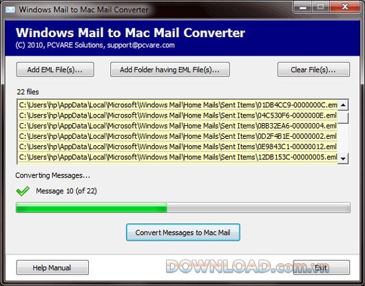 Windows Mail to Mac Mail Converter