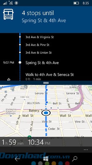 Tìm kiếm địa điểm transit công cộng