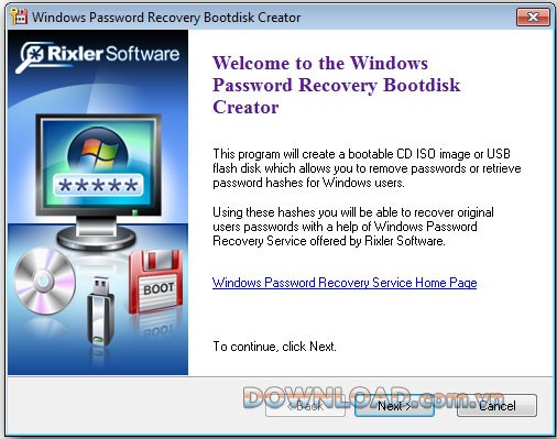 Windows Password Recovery Bootdisk
