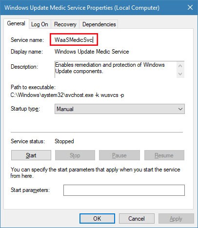 Điều khiển các dịch vụ thông qua Windows Update Blocker