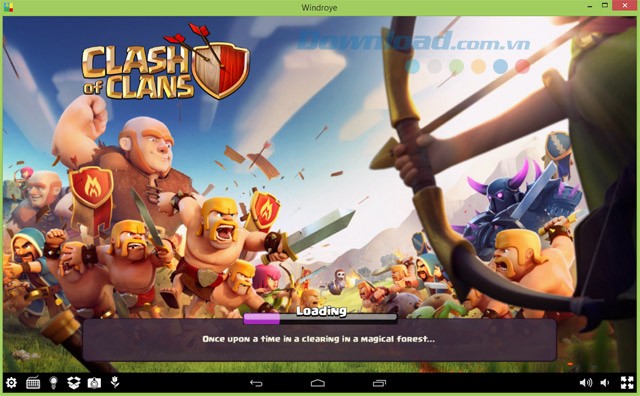 Windroy load Clash of Clans trên máy tính