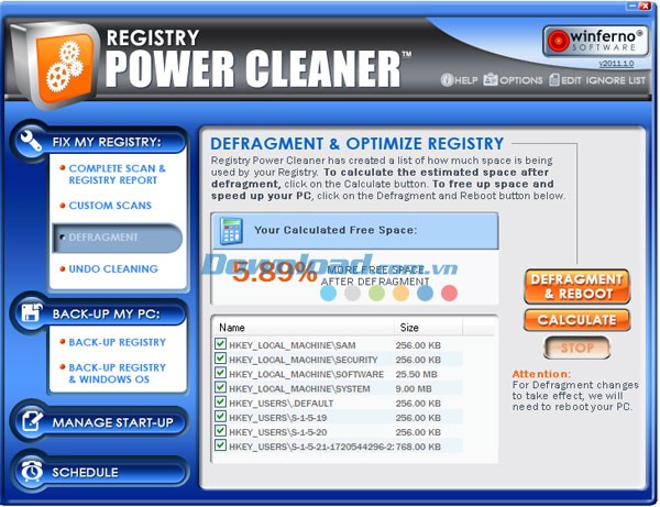 Winferno Registry Power Cleaner