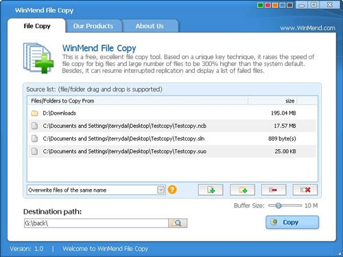WinMend File Copy