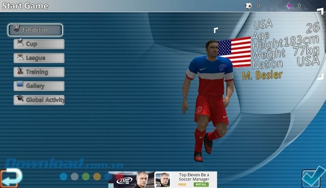 Các giải đấu trong game Winner Soccer Evolution