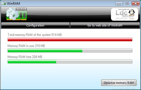 Tối ưu hóa hệ thống với WinRAM