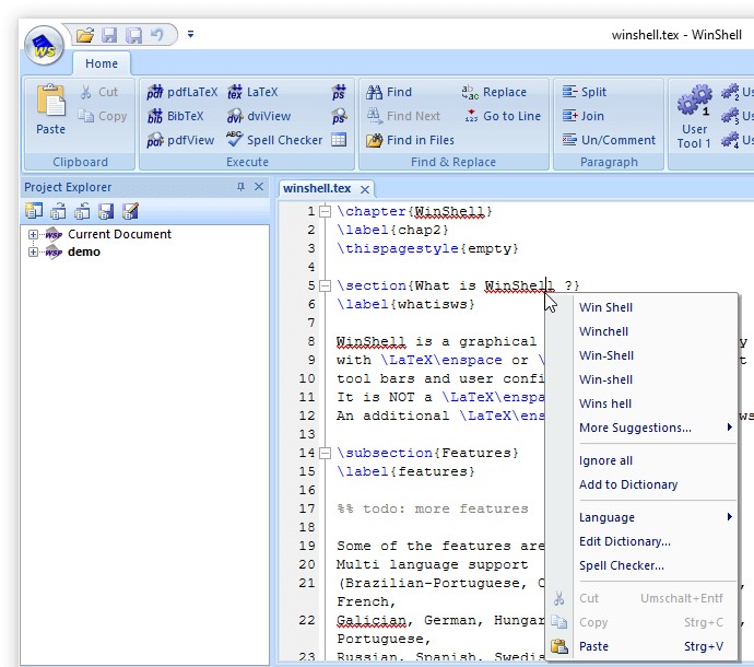 Menu chuột phải trên Winshell