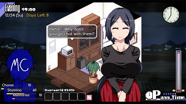 Tương tác với các nhân vật mới và cũ trong Winter Memory để tạo ra kỳ nghỉ đông không thể nào quên