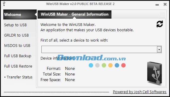 Giao diện WinUSB Maker