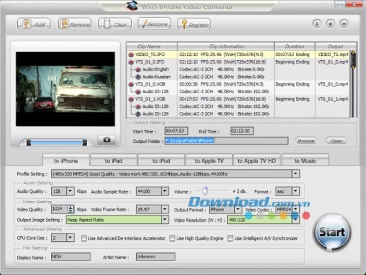 WinX iPhone Video Converter