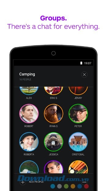 Chát nhóm lên tới 128 người với Wire