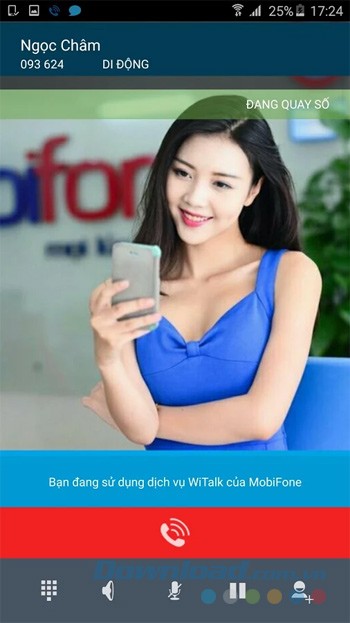 Gọi điện thoại bằng ứng dụng WiTalk Mobifone