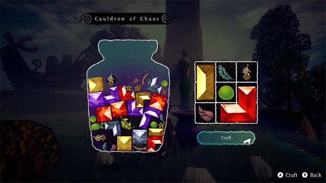 Sử dụng chiếc vạc của Lyva để chế tạo trang bị và phép thuật mạnh mẽ