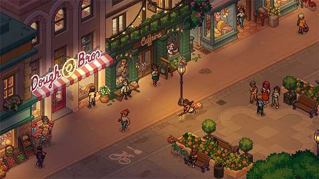 Cưỡi chổi và đi dạo thị trấn ven biển nhộn nhịp Mossport