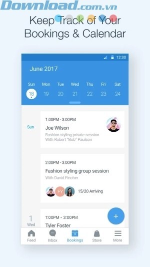 Theo dõi các cuộc hẹn và lịch