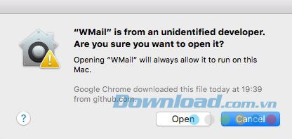 Thông báo của máy Mac