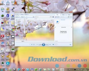Thay đổi hình nền Windows Media Player 12