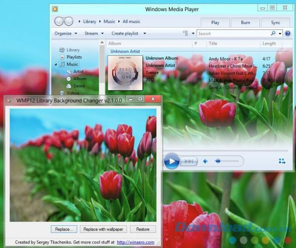 Tùy biến hình nền không giới hạn