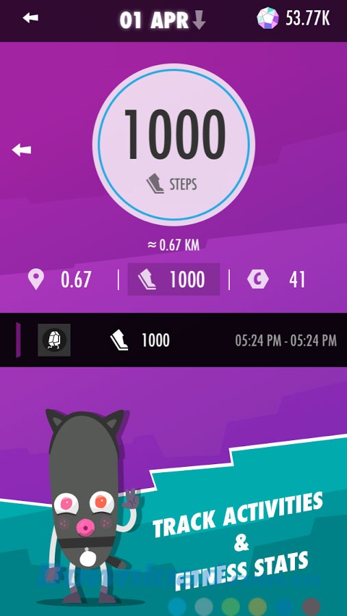 Ứng dụng đếm số bước chân