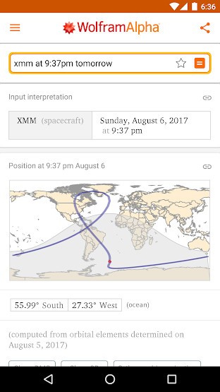 Xem vị trí tàu vũ trụ trong không gian