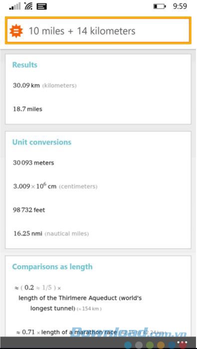 Chuyển đổi và tính toán đơn vị