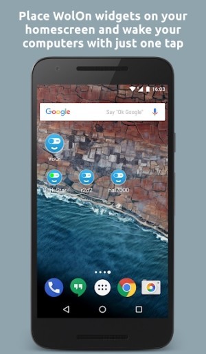 Dùng widget để bật máy tính từ xa nhanh chóng từ màn hình Home điện thoại