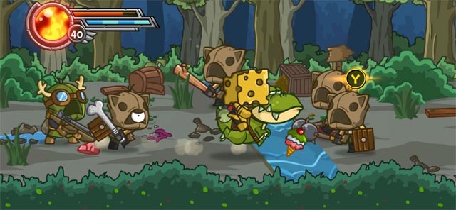 Wonder Blade có nền đồ họa phong cách hoạt hình tuyệt đẹp