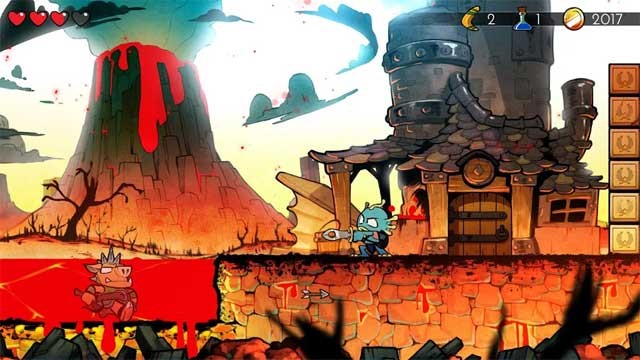 Wonder Boy: The Dragon's Trap cho Android có vô số môi trường đa dạng để bạn khám phá