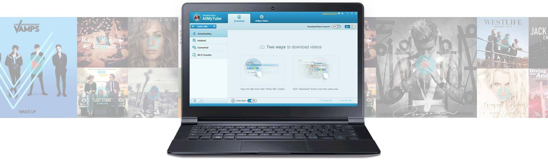 Giao diện Wondershare AllMyTube