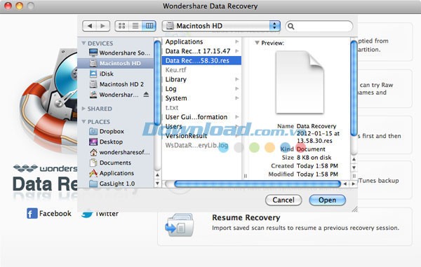 Wondershare Data Recovery for Mac