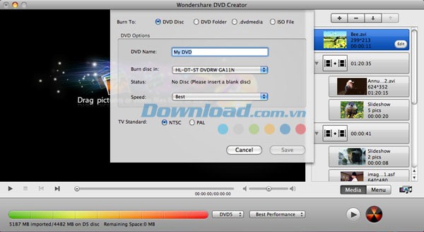 Wondershare DVD Creator for Mac