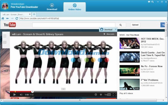Wondershare Free YouTube Downloader