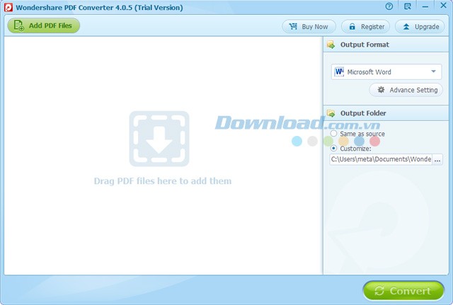 Chuyển đổi file PDF
