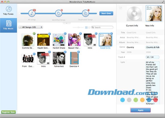 Wondershare TidyMyMusic for Mac