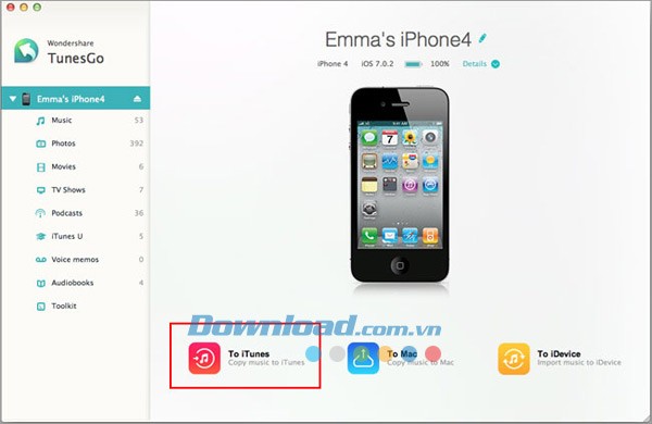 Wondershare TunesGo for Mac