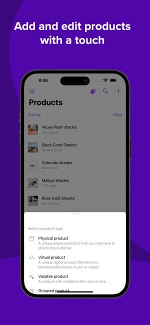 Tạo và chỉnh sửa sản phẩm dễ dàng