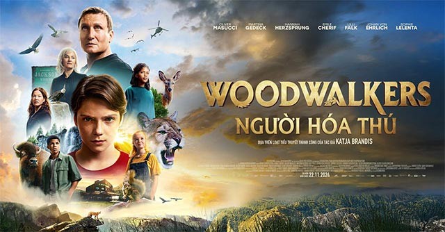 Poster phim phiêu lưu thần thoại Woodwalkers - Người hóa thú chiếu rạp tháng 11