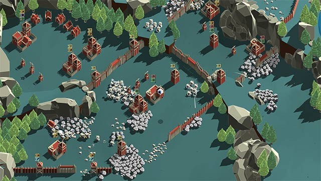 Xây dựng các công trình phòng thủ cố định kết hợp huấn luyện anh hùng và quản lý nền kinh tế