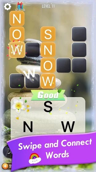 Vuốt và kết nối các chữ cái thành từ tiếng Anh