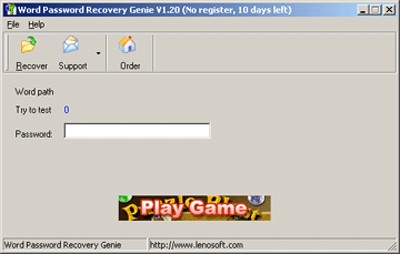 Word Password Recovery Genie