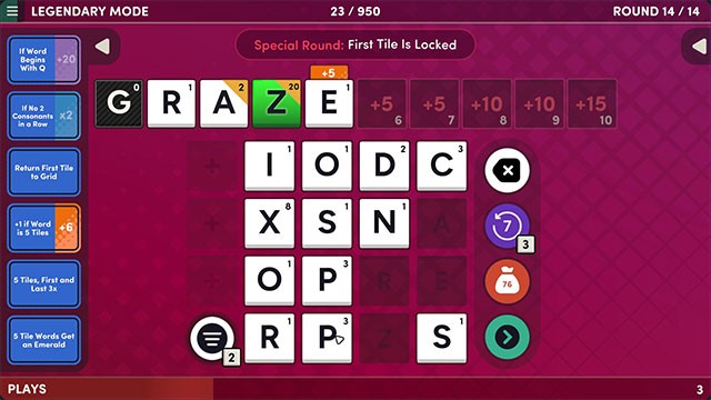 Giải ô chữ sáng tạo để ghi số điểm ấn tượng trong Word Play game