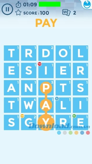 Nối chữ cái để tạo thành từ có nghĩa