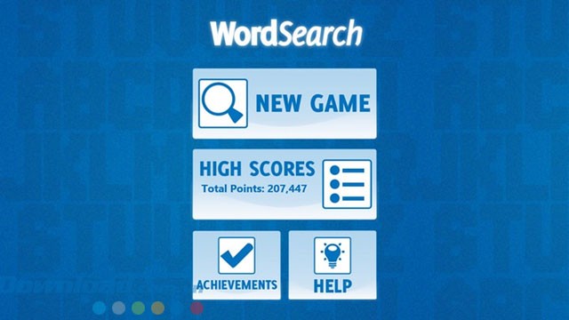 Menu chính của game