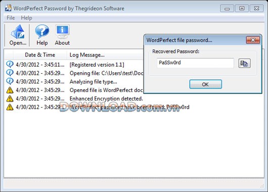 WordPerfect Password Recovery