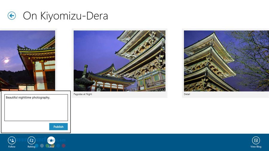 Xuất bản nội dung trên blog