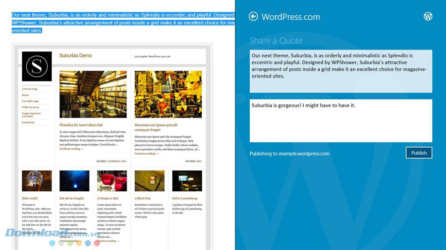 Chia sẻ từ ứng dụng khác