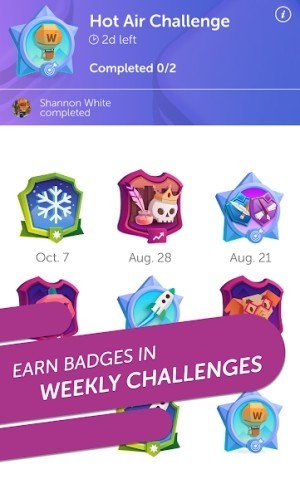 Kiếm huy hiệu bằng cách hoàn thành thách thức hàng tuần