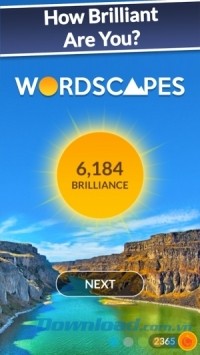 Màn hình điểm số của Wordscapes cho Android